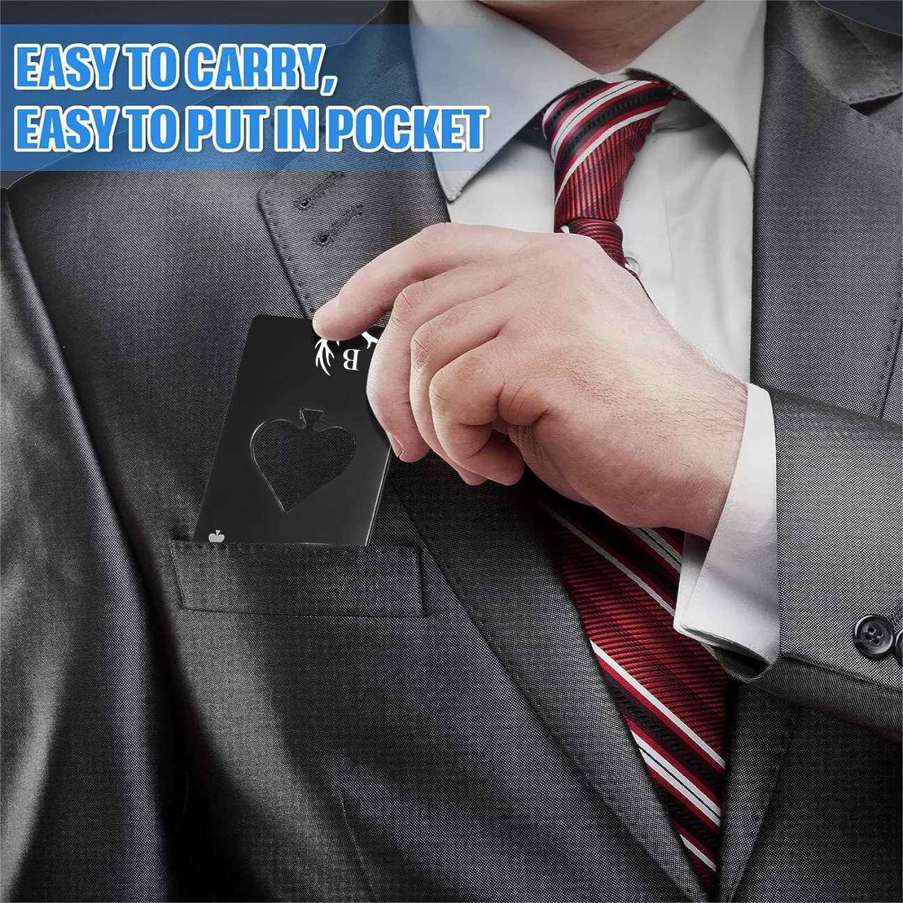 Stainless Steel Custom Card Bottle Openers