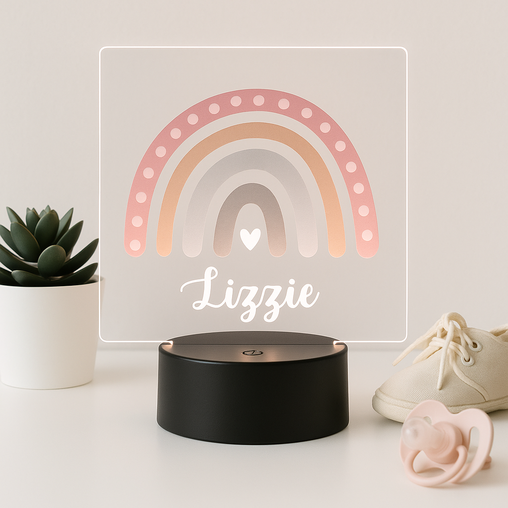Custom Name LED Night Light – 16 Color Changing