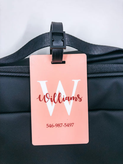 Personalized Luggage Tag: Custom Printed MDF Bag Tag