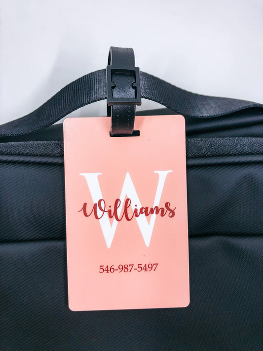 Personalized Luggage Tag: Custom Printed MDF Bag Tag