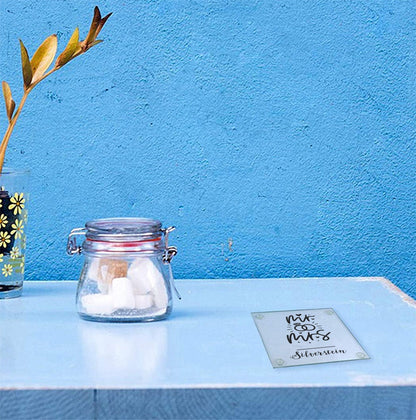 Monogrammed Mr & Mrs Glass Coaster Set, Personalized Wedding Coasters, Personalized printed Glass Coaster Set