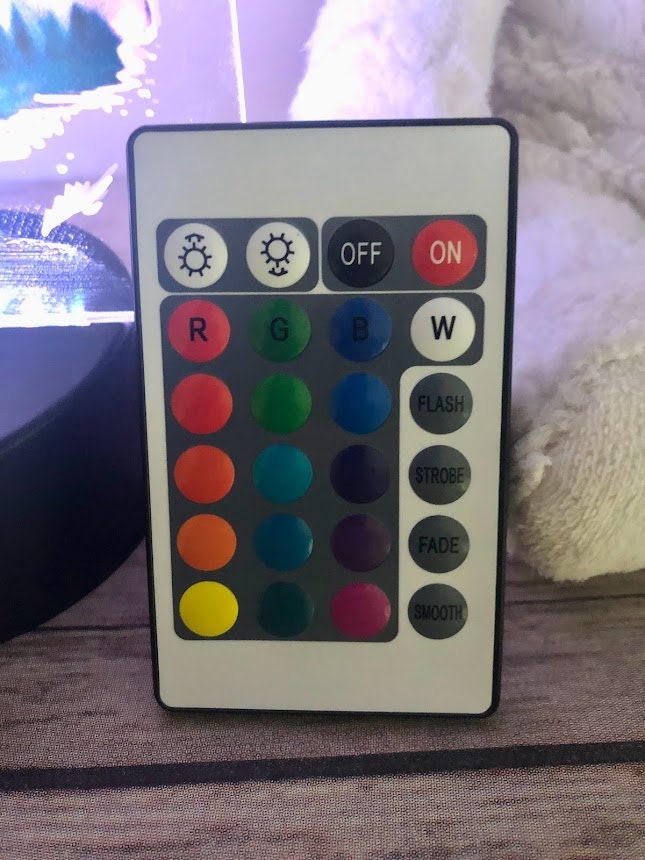 Monogram Mountain LED Night Light: Personalized Bedroom Decor