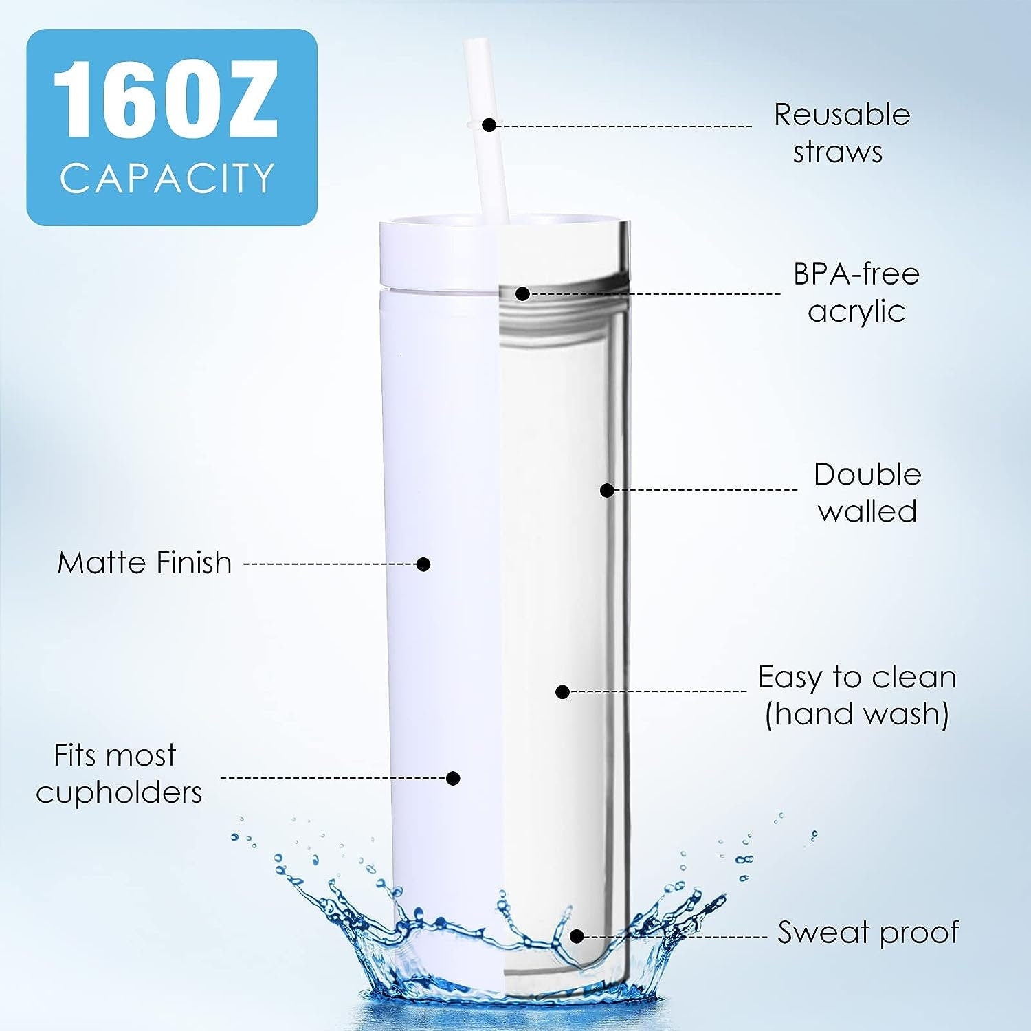 Monogrammed Bus Driver Gift Skinny Tumbler with Lid and Straw