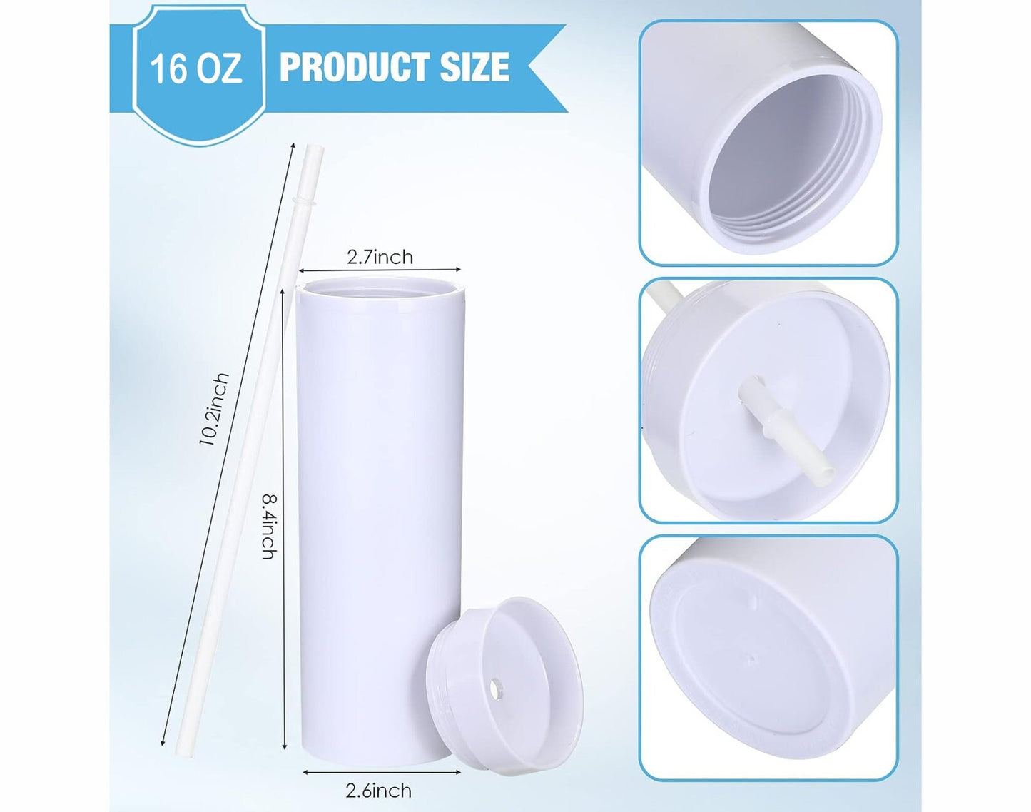 Personalized Bigfoot Skinny Tumbler with Lid and Straw