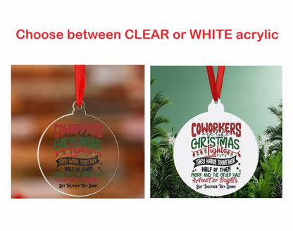 Coworker Acrylic Christmas Ornament for Coworker Gift