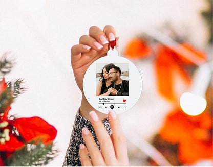 Custom Spotify Song Christmas Ornament