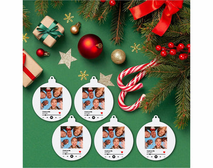 Custom Spotify Song Christmas Ornament