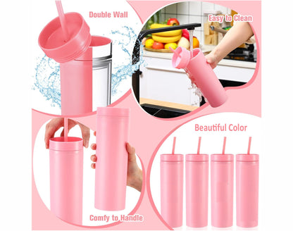 Monogrammed Bus Driver Gift Skinny Tumbler with Lid and Straw