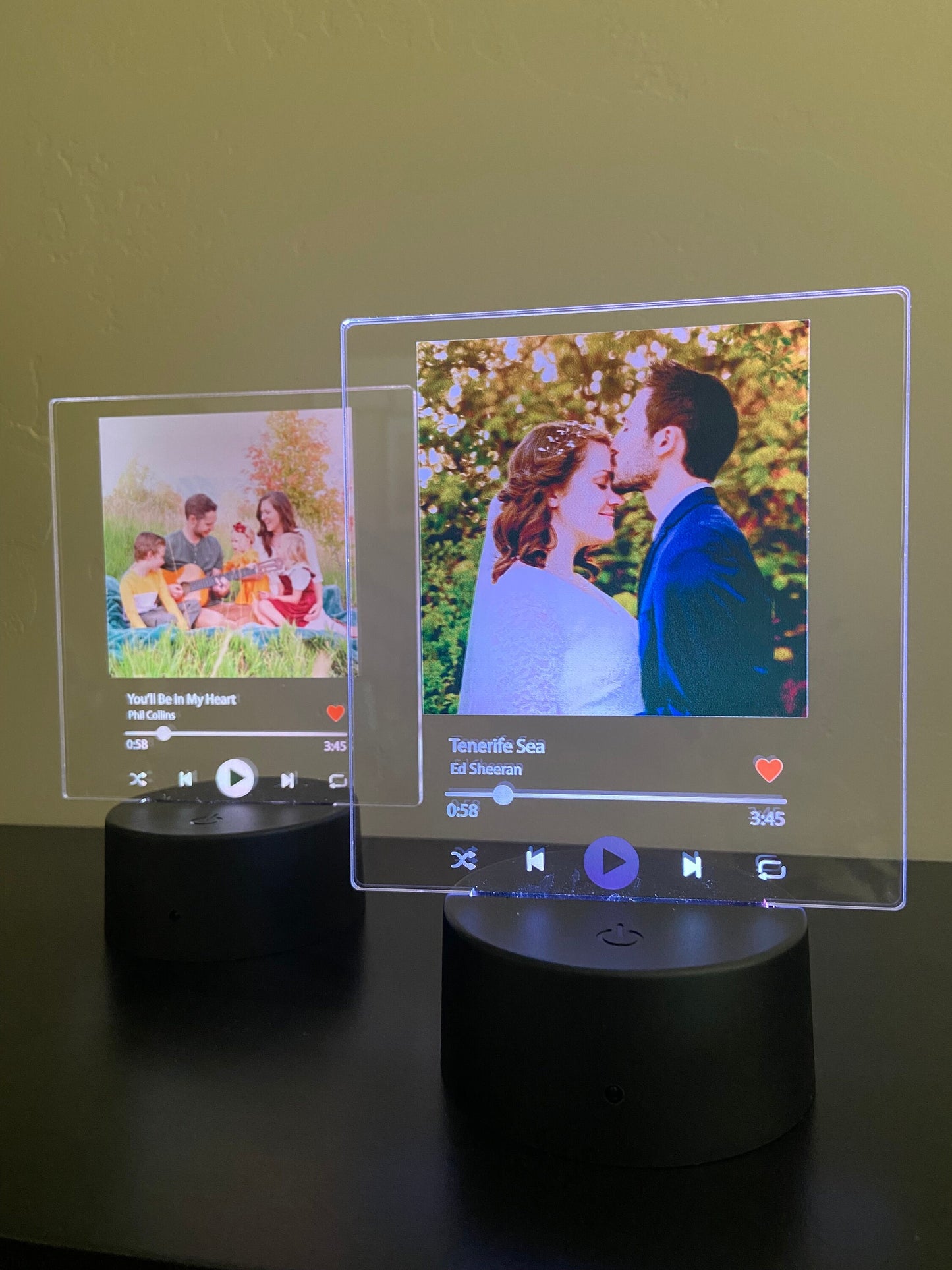 Custom LED Photo Spotify Song Plaque Light