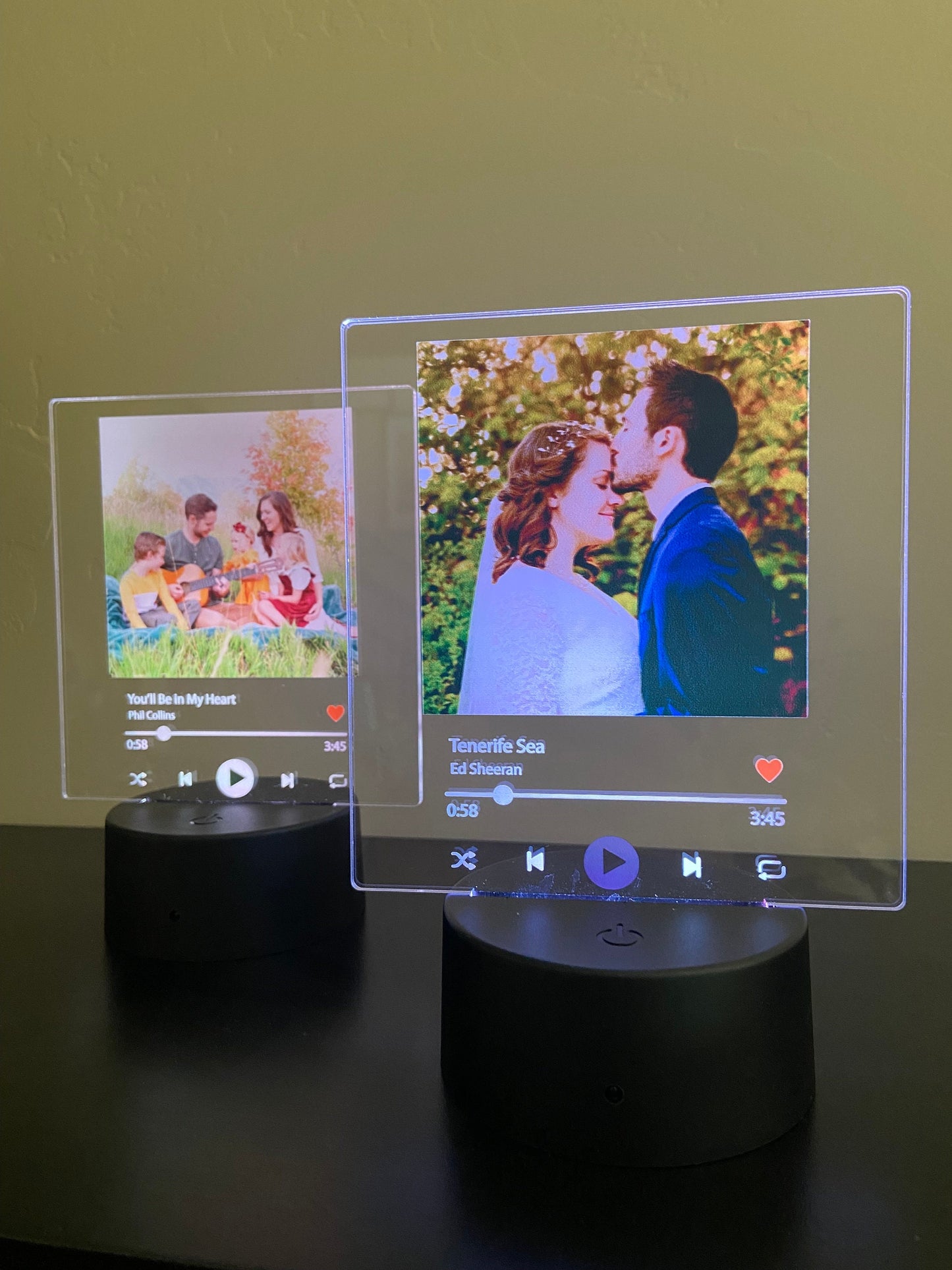 Custom LED Photo Spotify Song Plaque Light