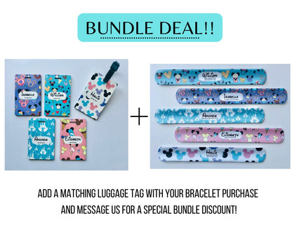 Themed Child ID Bracelet | Emergency Contact Band | Child Name Bracelet