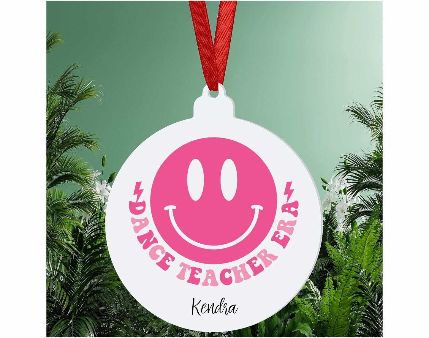 Personalized Dance Teacher Christmas Ornament