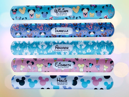 Themed Child ID Bracelet | Emergency Contact Band | Child Name Bracelet
