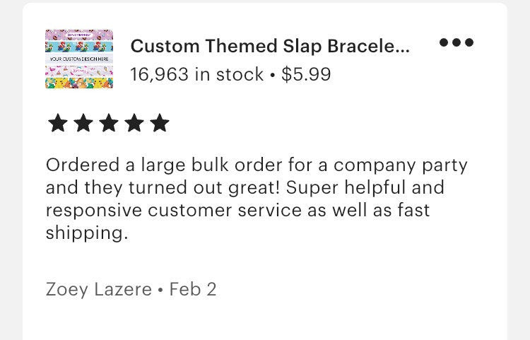Custom Themed Slap Bracelets | Printed Party Favor Slap Bracelets