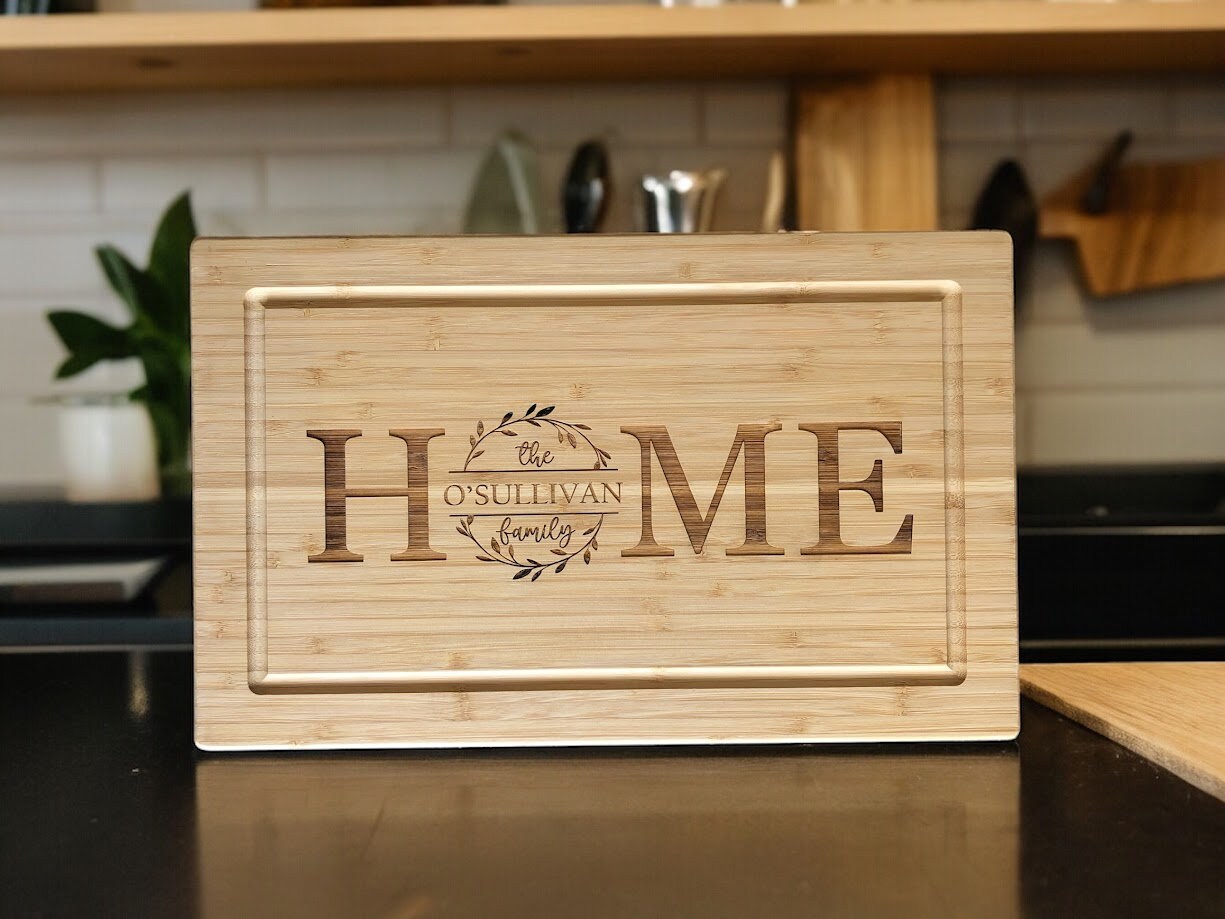 Personalized Large Cutting Board, Realtor Gift for Housewarming