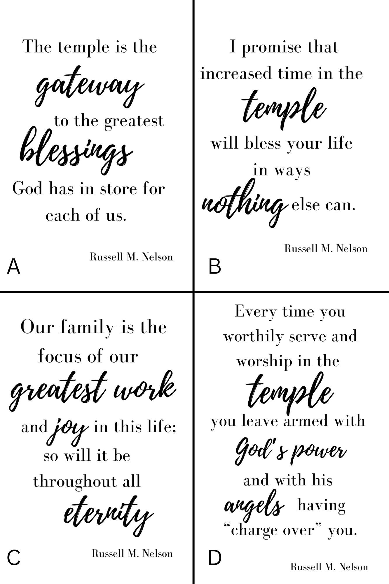 NEW! Custom Engraved Temple Recommend and name Card Holder with Recommend Scanner Window