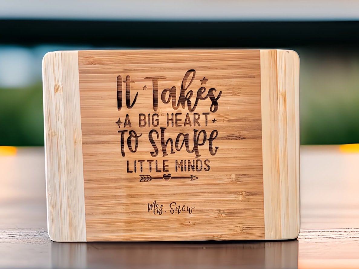 Personalized Teacher Appreciation Cutting Board