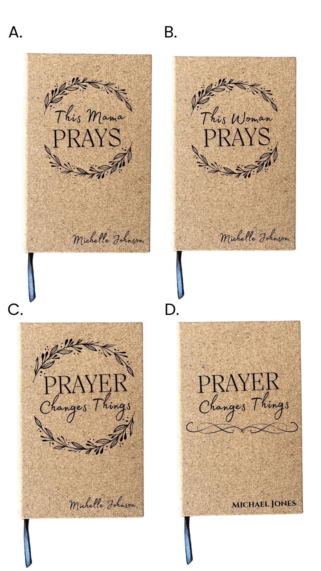 Laser Engraved Personalized Prayer Journal