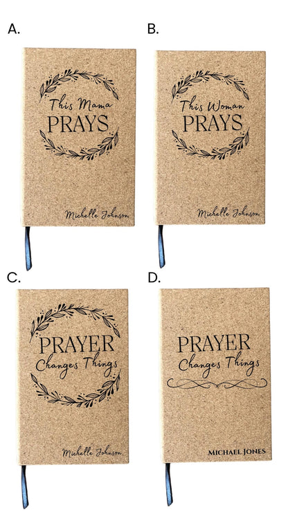Laser Engraved Personalized Prayer Journal