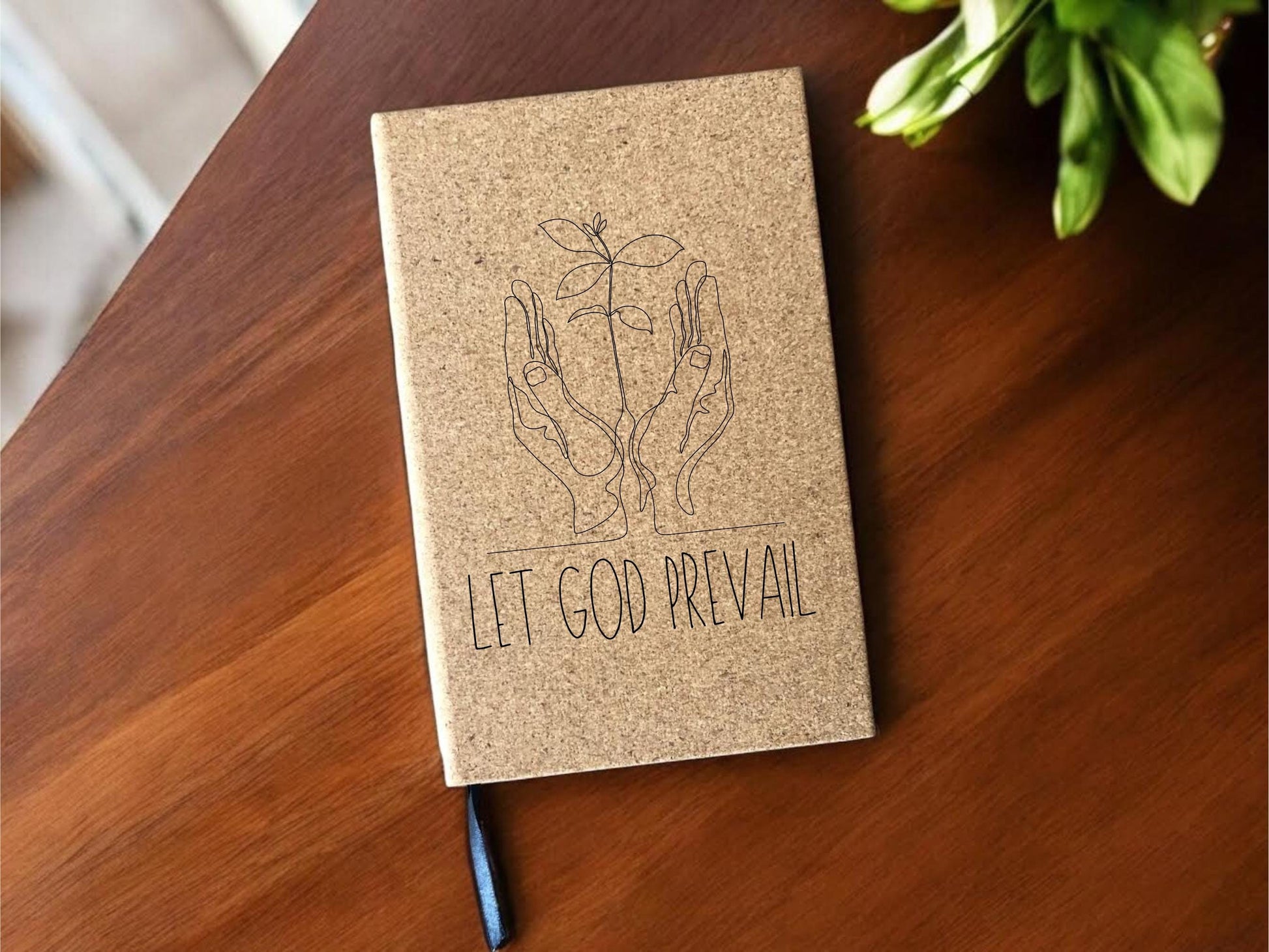 Personalized Laser Engraved Let God Prevail Notebook, General Conference 2024