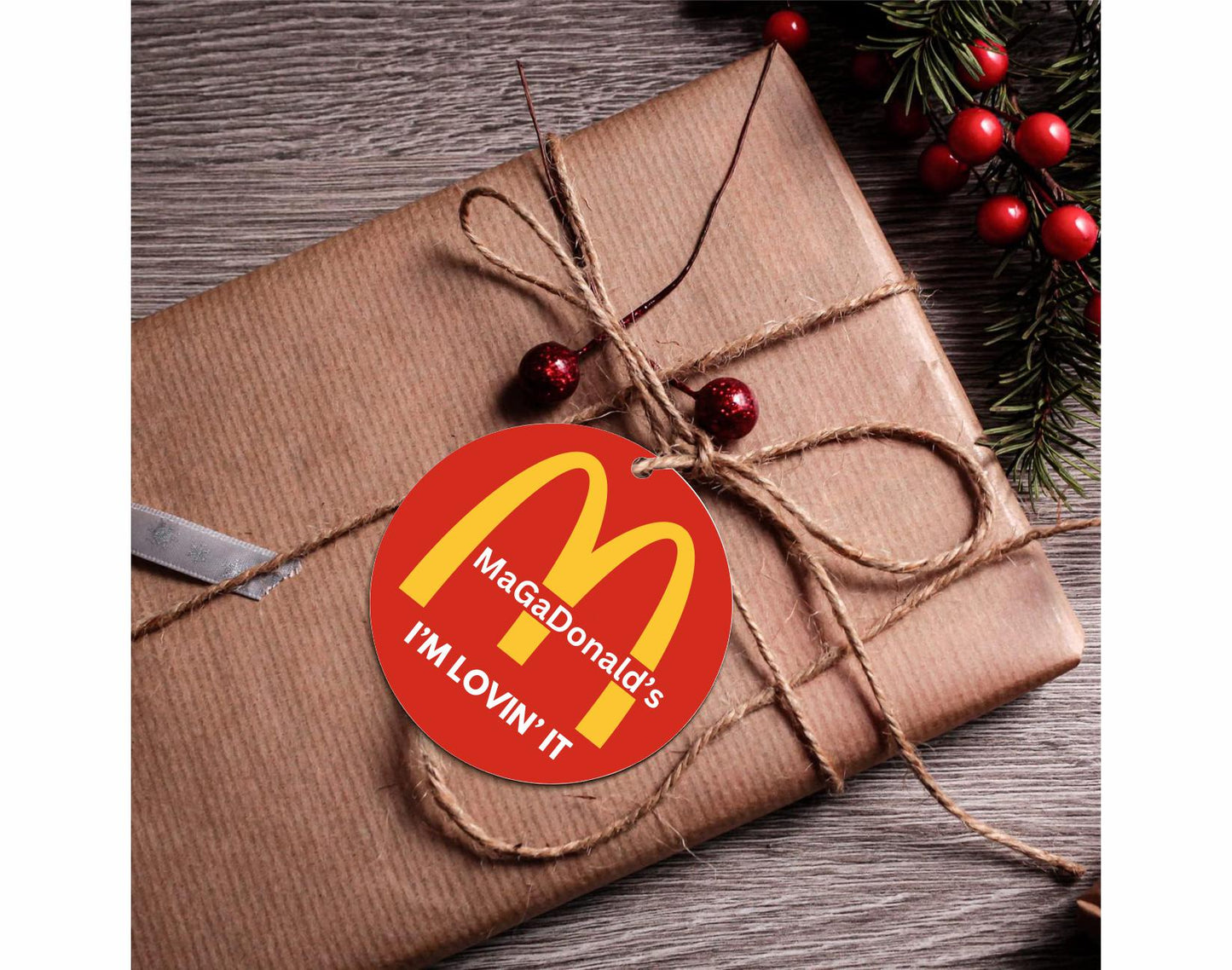 Donald Trump McDonalds Ornaments