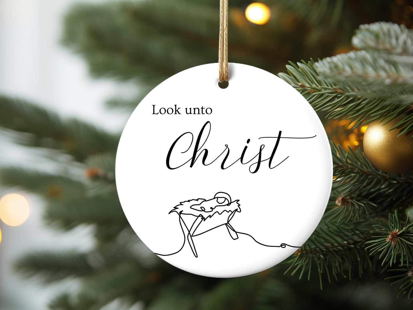 Look unto Christ Youth Theme 2025 Ornament