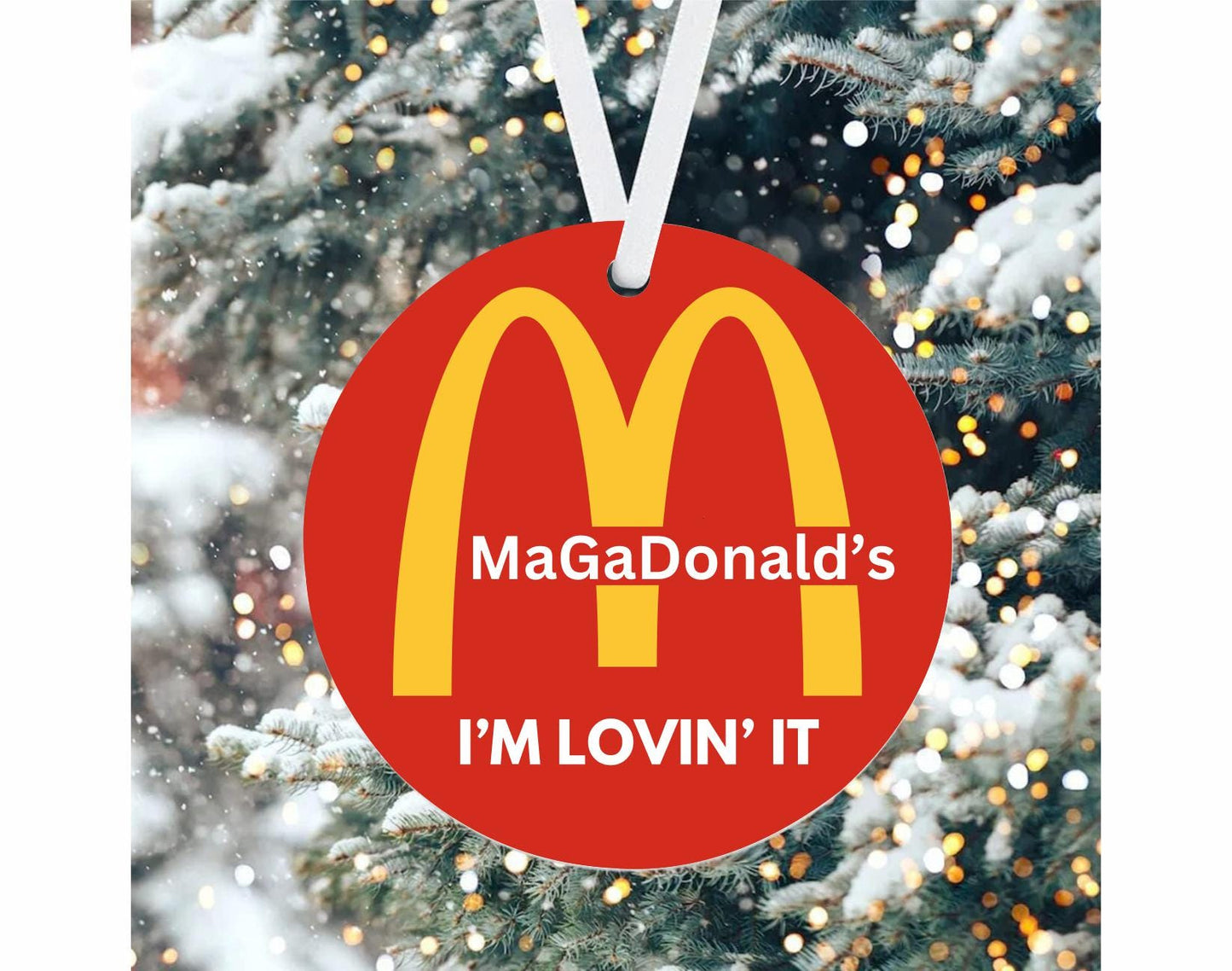 Donald Trump McDonalds Ornaments