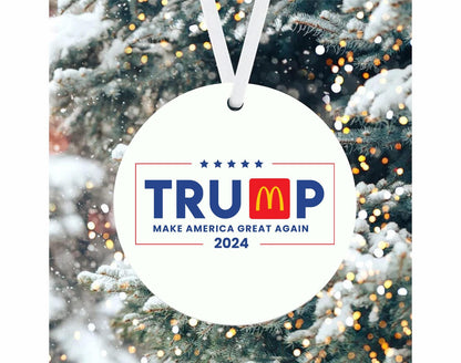 Donald Trump McDonalds Ornaments
