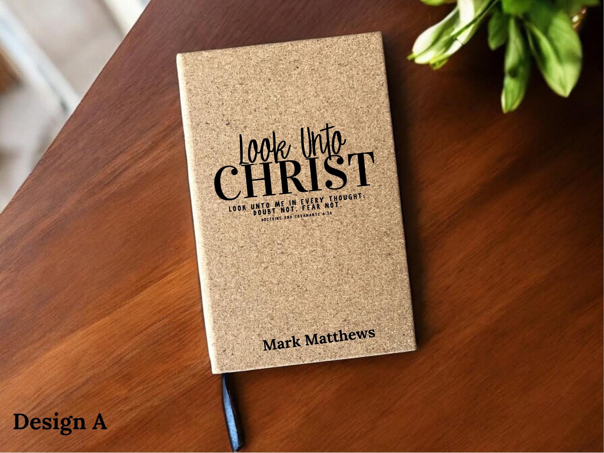 Laser Engraved Personalized Look Unto Christ Journal