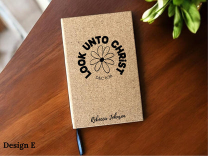 Laser Engraved Personalized Look Unto Christ Journal
