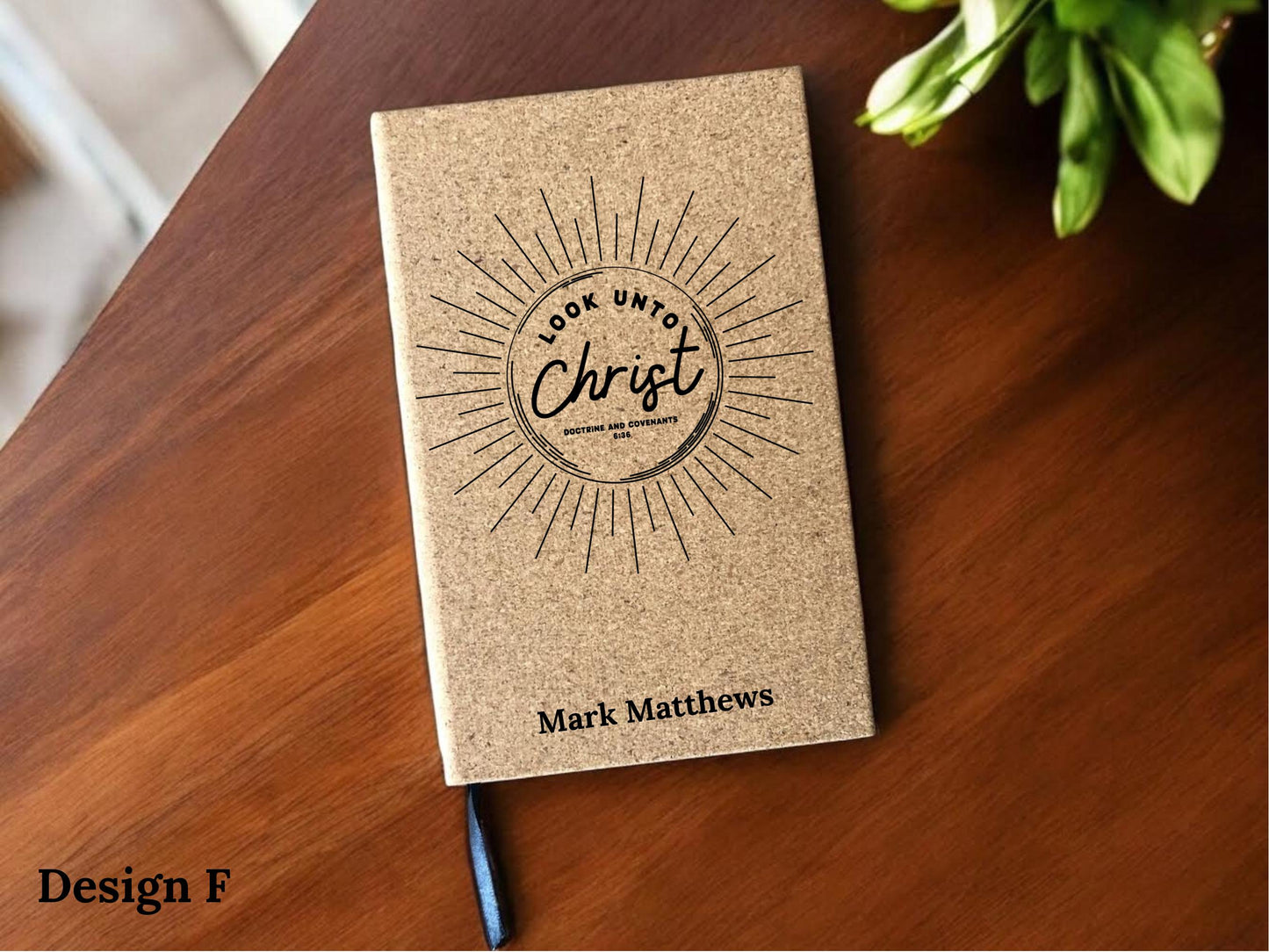 Laser Engraved Personalized Look Unto Christ Journal