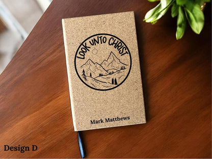 Laser Engraved Personalized Look Unto Christ Journal