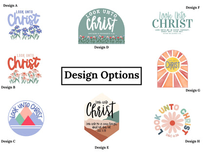 Personalized LDS Youth Temple Recommend and Temple Ordinance Organizer, Look unto Christ 2025 Youth Theme, COLOR EDITION