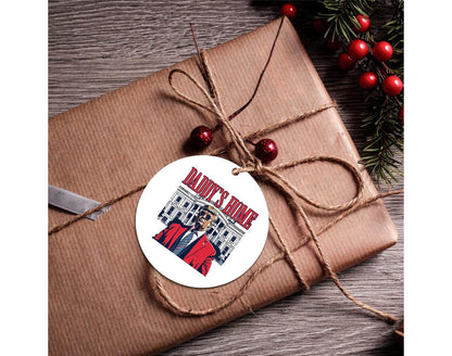 Donald Trump I'll Be Home For Christmas Ornament