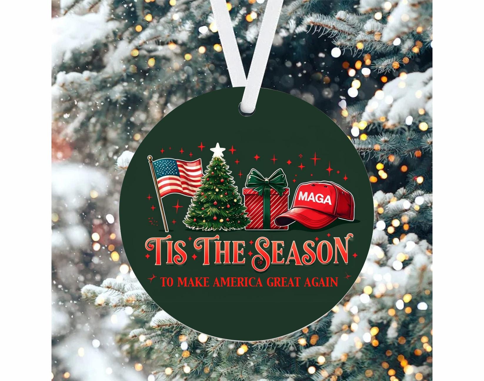 Christmas Donald Trump Ornaments
