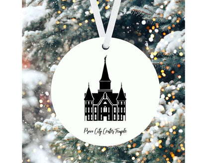 Personalized LDS Temple Christmas Ornaments