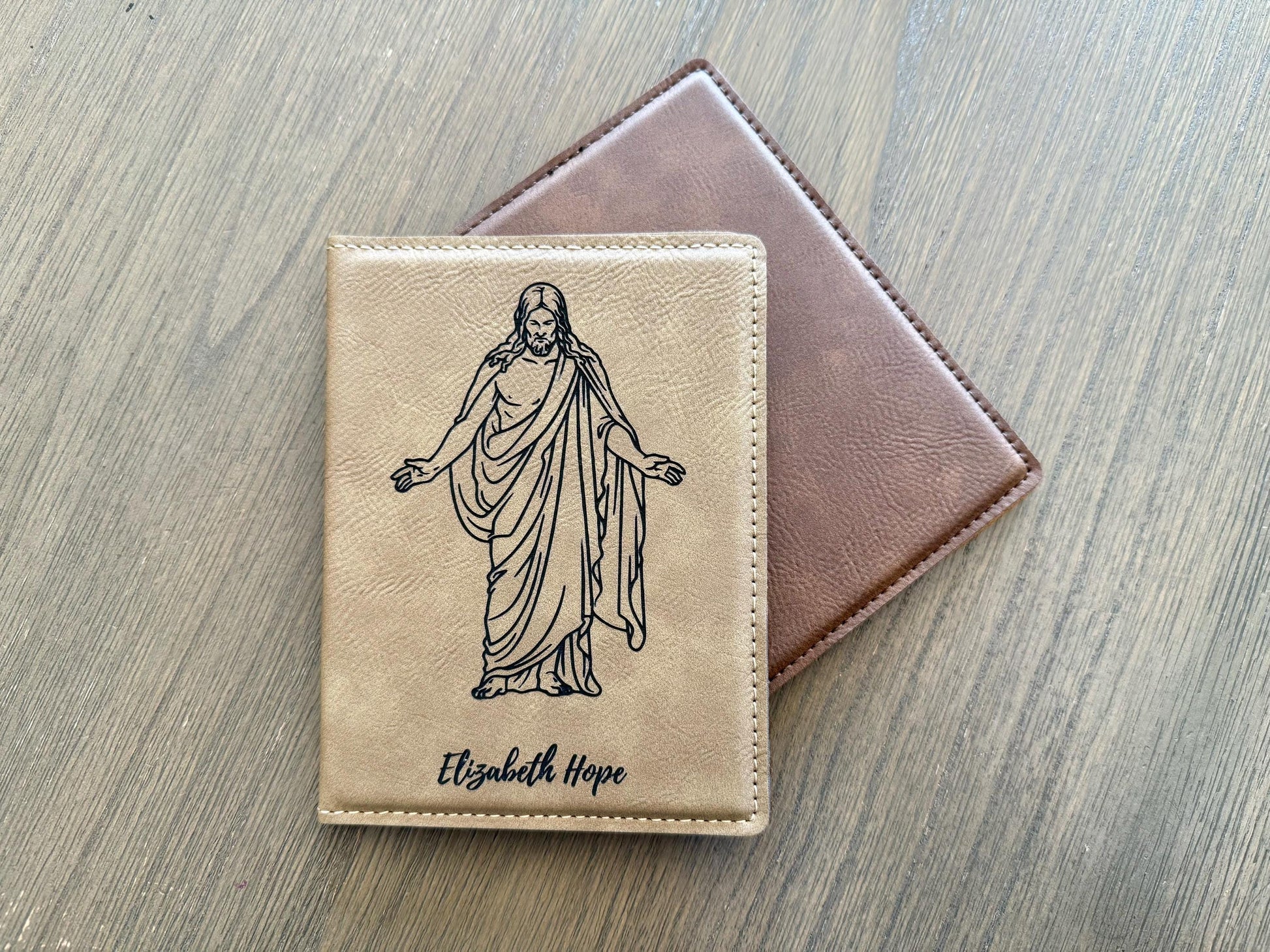 Custom Etched LDS Missionary Temple Recommend and Temple Ordinance Organizer- The Original