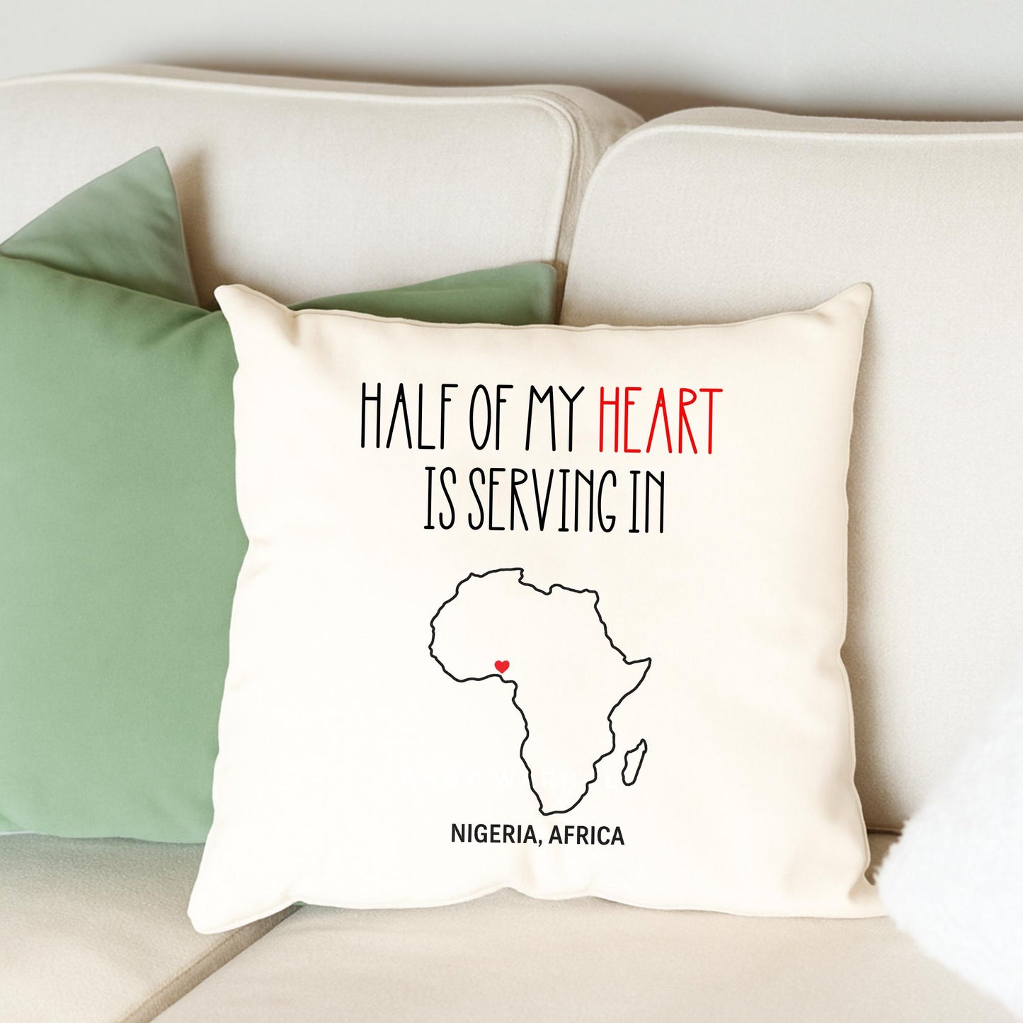 Personalized LDS Missionary Throw Pillow