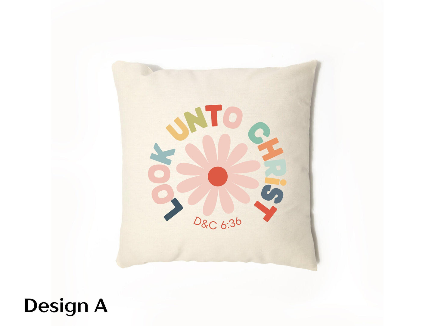 Look Unto Christ Throw pillow - 2025 LDS Youth Theme Home Decor