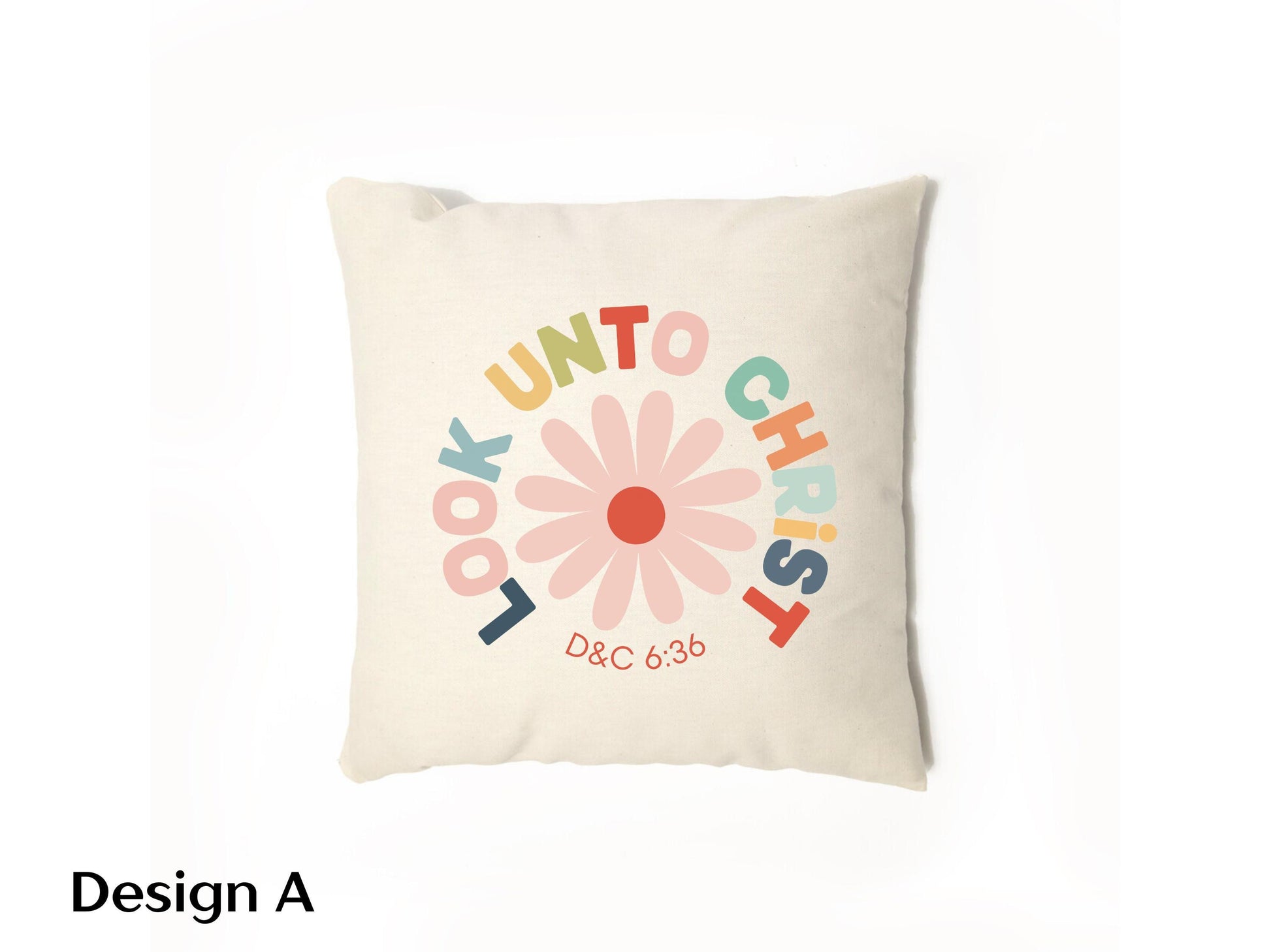 Look Unto Christ Throw pillow - 2025 LDS Youth Theme Home Decor