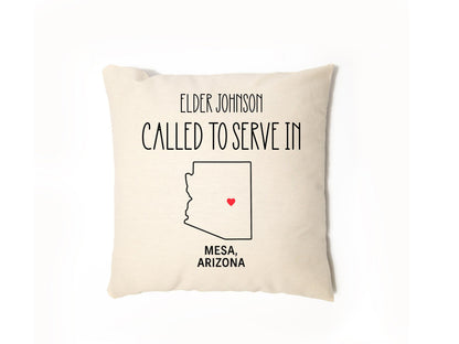 Personalized LDS Missionary Throw Pillow