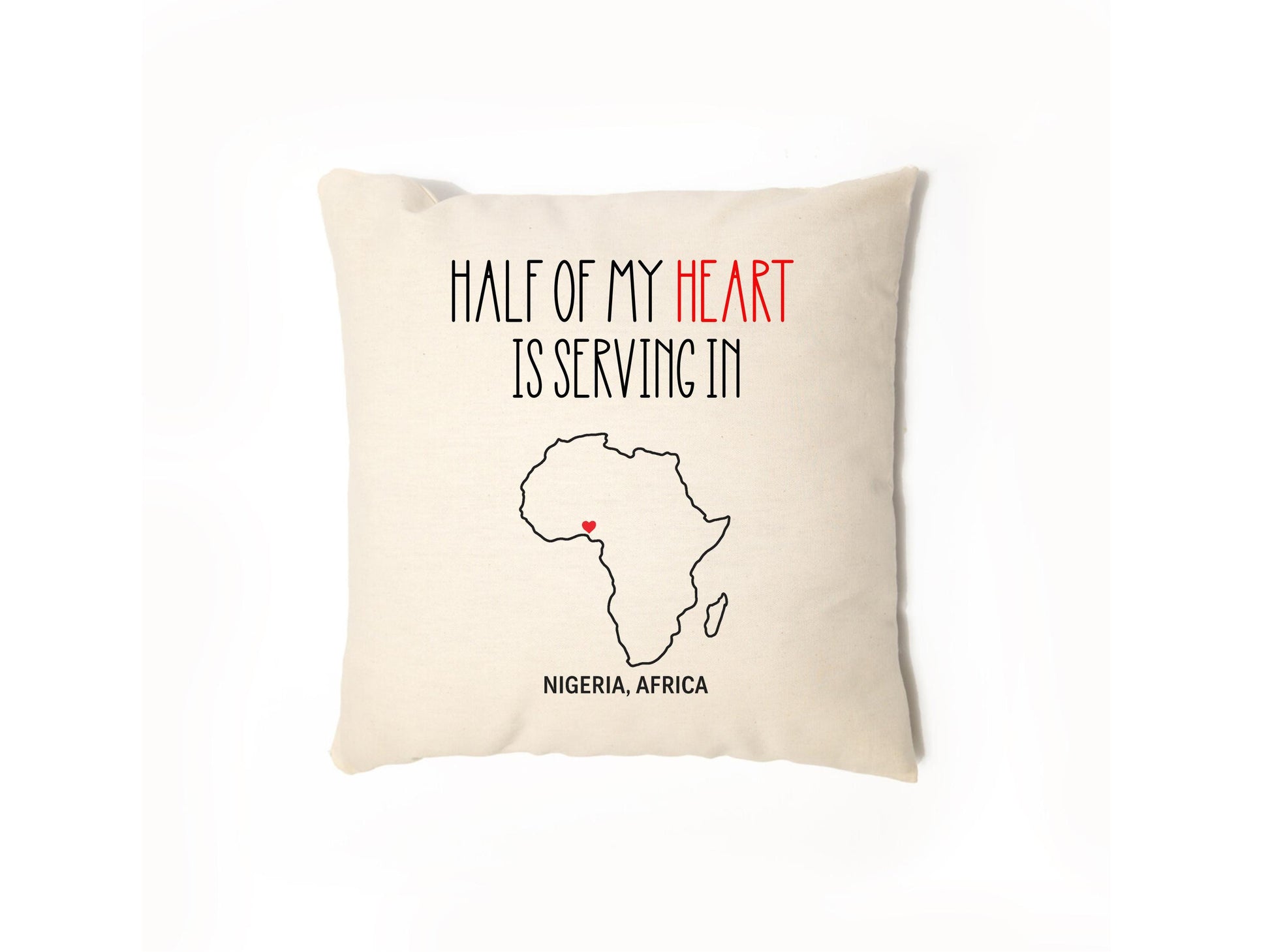 Personalized LDS Missionary Throw Pillow
