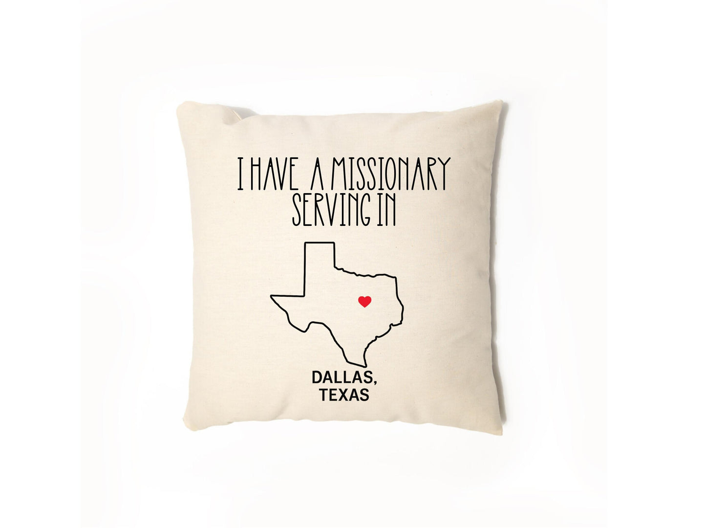 Personalized LDS Missionary Throw Pillow