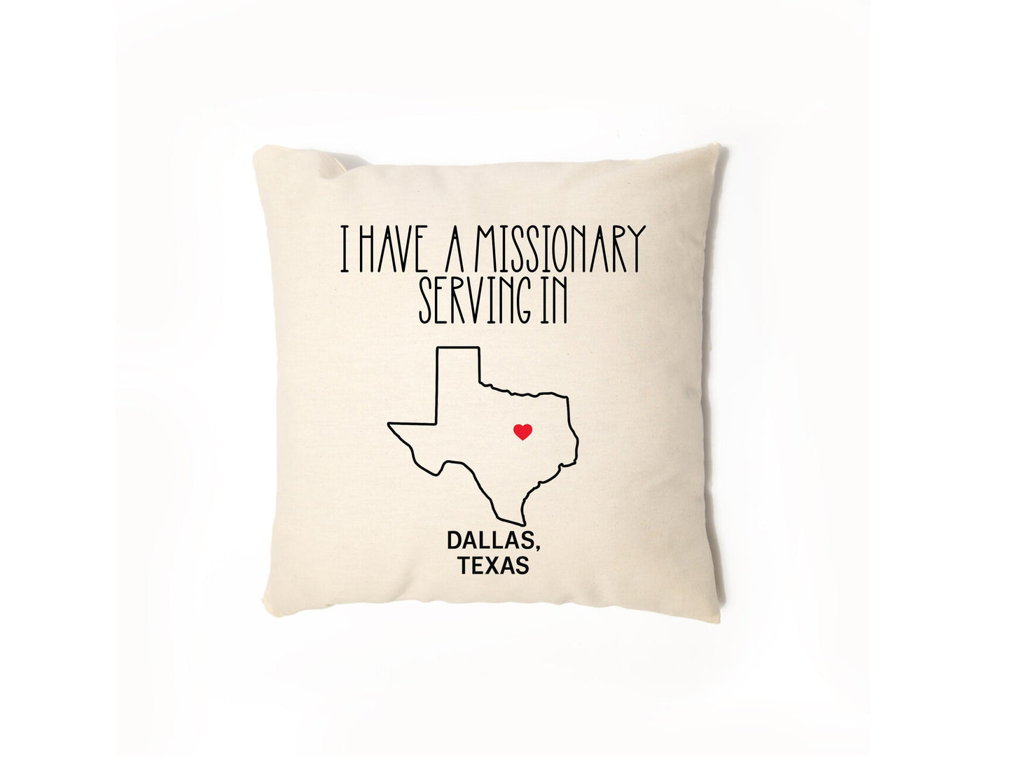 Personalized LDS Missionary Throw Pillow