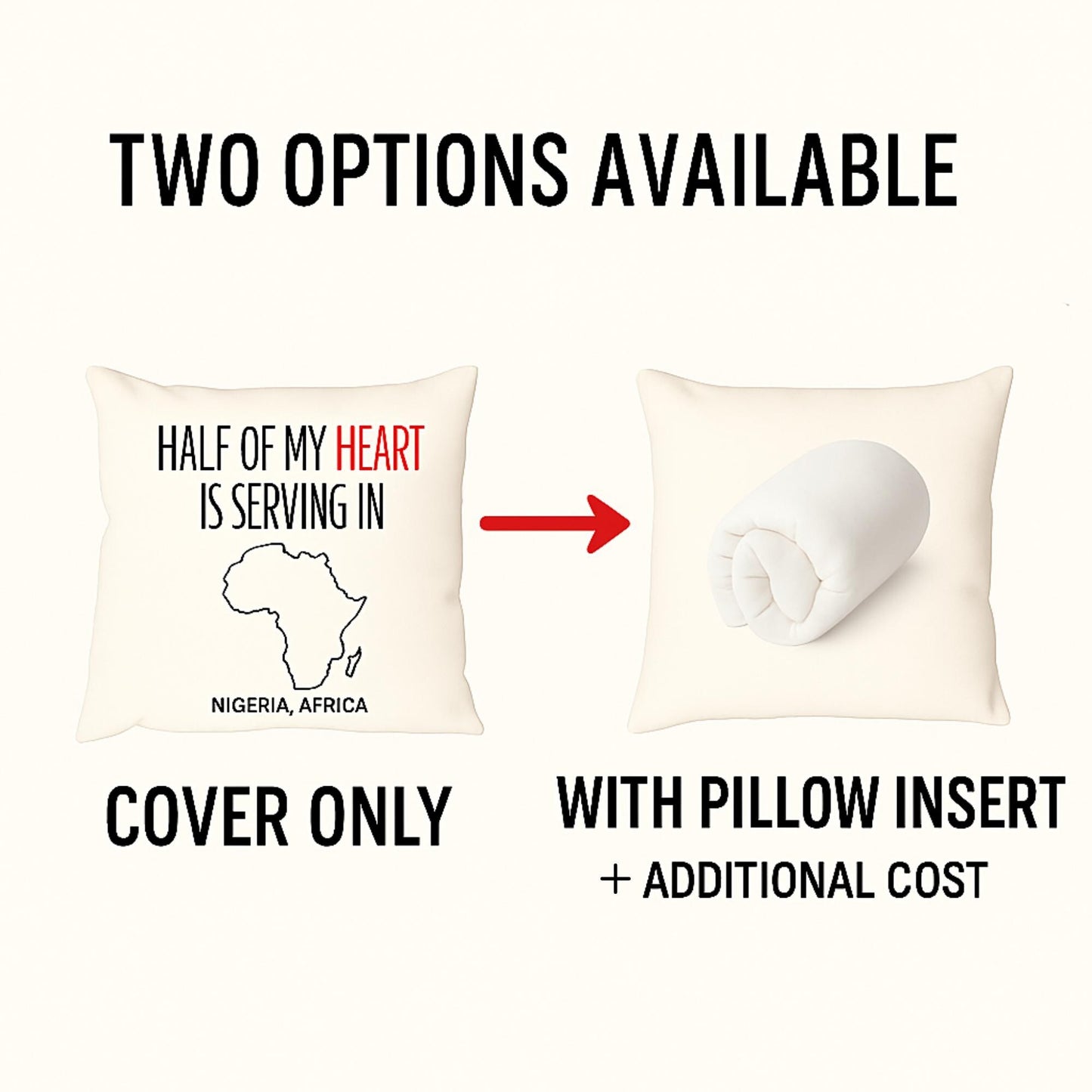 Personalized LDS Missionary Throw Pillow