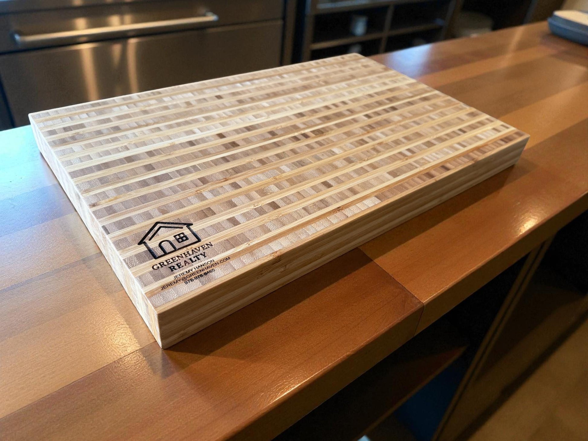 Personalized Bamboo Butcher Block | Custom Family Name Engraved Cutting Board | Heavy Duty Kitchen Gift or Wedding Keepsake