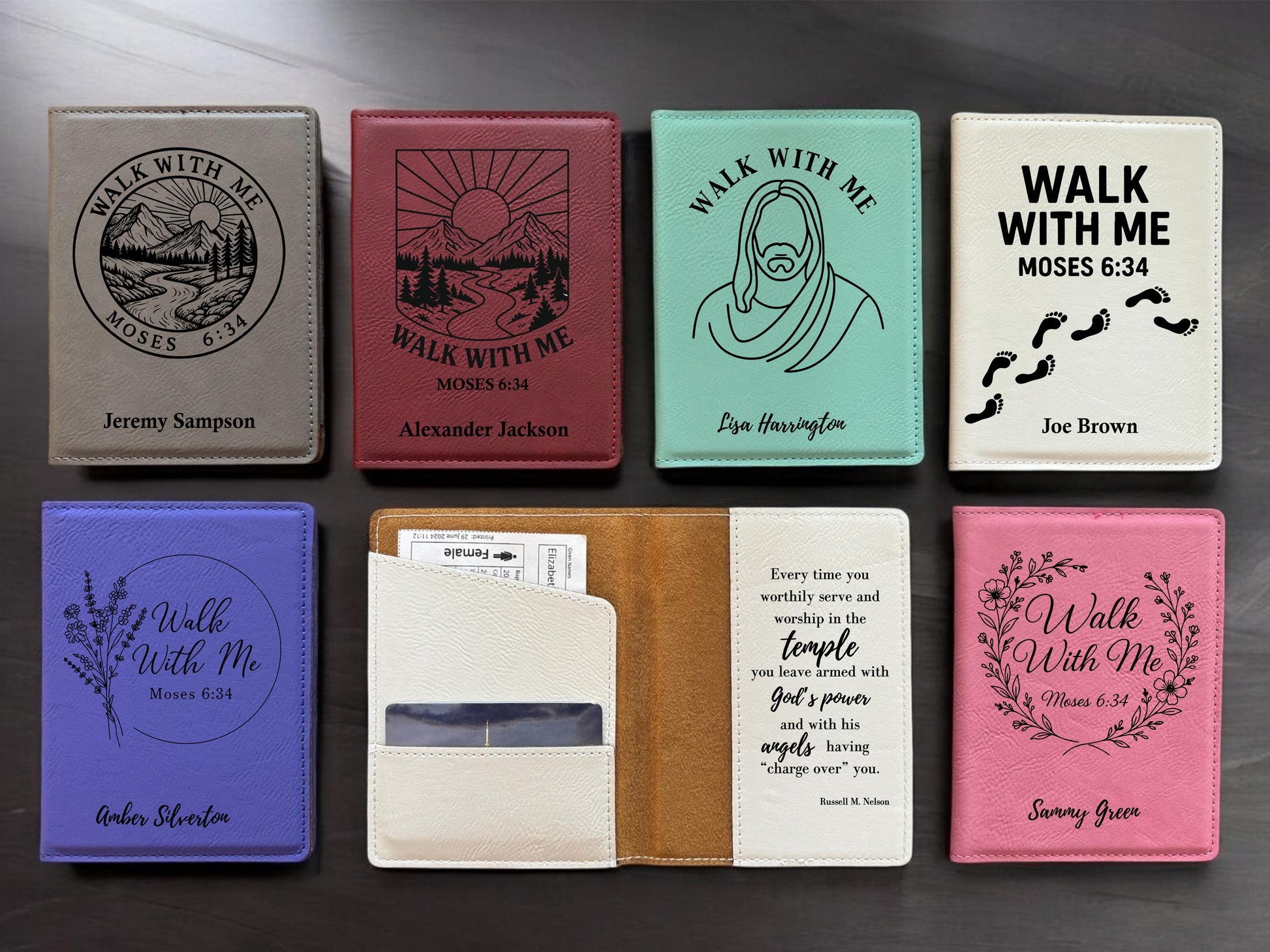 Personalized LDS 2026 Youth Theme Temple Recommend and Temple Ordinance Card Holder