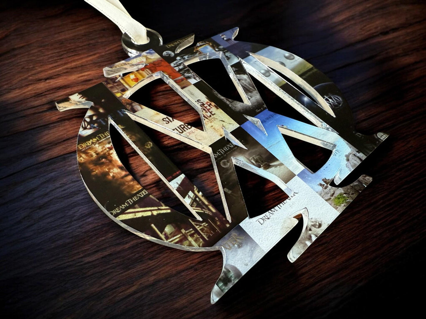 Dream Theater Ornament, Majesty Symbol With Printed Discography Christmas Ornament