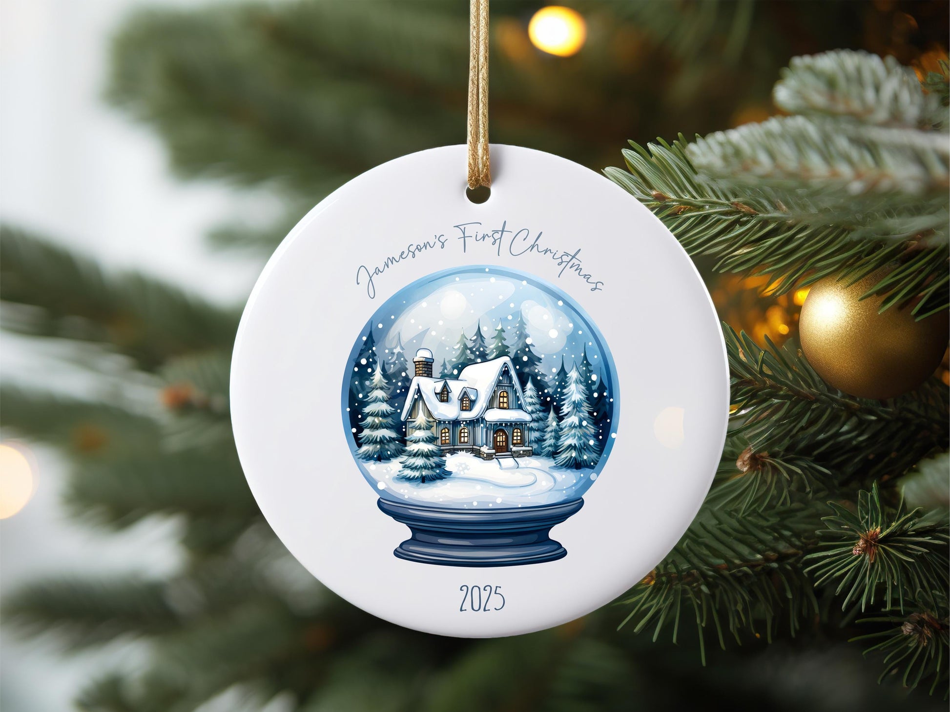 Baby’s First Christmas Ornament, Personalized Newborn Gift, Baby Boy or Girl Ornament
