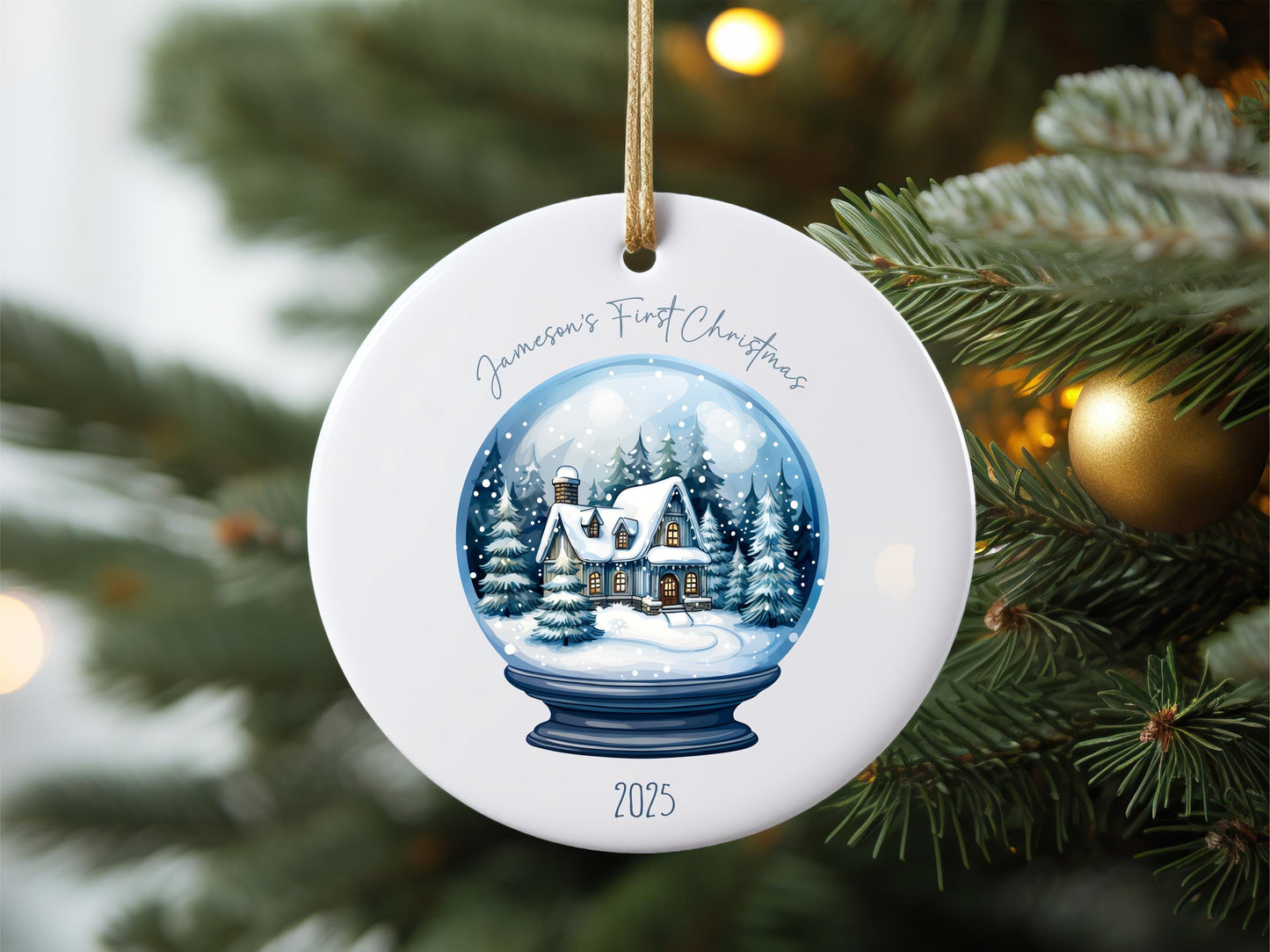 Baby’s First Christmas Ornament, Personalized Newborn Gift, Baby Boy or Girl Ornament